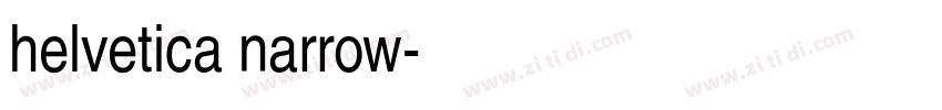 helvetica narrow字体转换